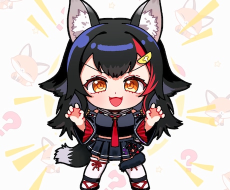 色彩が美しいSDミニキャライラスト制作しますます グッズ制作・VTuber・企業案件もお気軽にご相談ください！ イメージ2