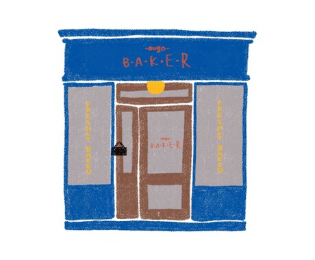 手書きでシンプルな建物や建造物の絵を描きます パンフレットやチラシにぜひご活用ください！ イメージ1