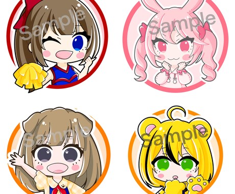 SNSやブログ用アイコンを描きます 可愛い女の子のイラストを描いています。 イメージ2