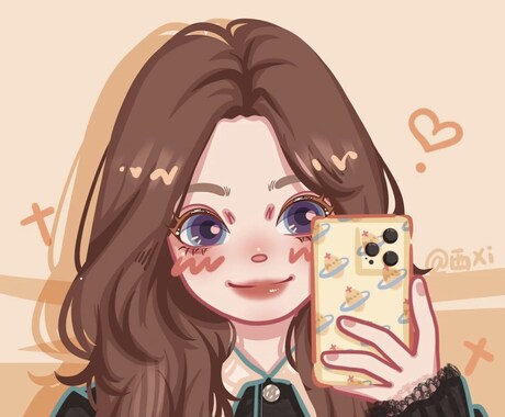 かわいいミニキャラのアイコン描きます SNS等で使用するかわいいミニキャラのアイコン イメージ1