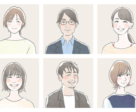 優しい信頼感のあるアイコン制作します リアルなタッチでビジネスにも！ イメージ2