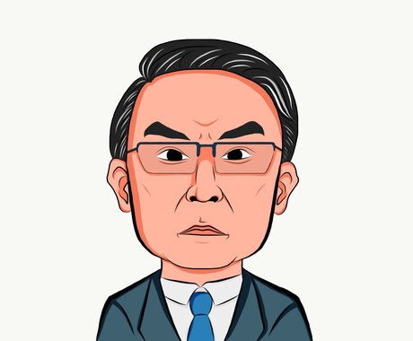 似顔絵イラストをデフォルメして描きます 存在感のあるハッキリした似顔絵を！ イメージ2