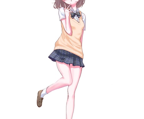 シンプルな女の子の立ち絵や1枚絵描きます いろいろな女の子を描きます！！ イメージ2