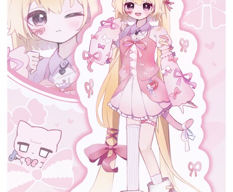 とっても可愛い立ち絵制作します キャラクターデザインのご相談からでも是非✨ イメージ2