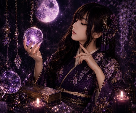 復縁の糸を結び直し、愛を取り戻します ☪️紫の光と霊視で、離れた心を再び結ぶ イメージ1