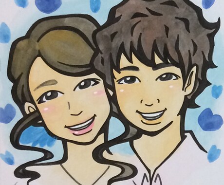 水彩で似顔絵を描きます お誕生日、敬老の日、米寿祝いの贈り物に イメージ2
