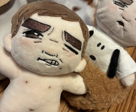 推し！？自分？をオリジナルぬいぐるみにしてみます デザイン。刺繍、縫製は工業ミシンで。 イメージ2