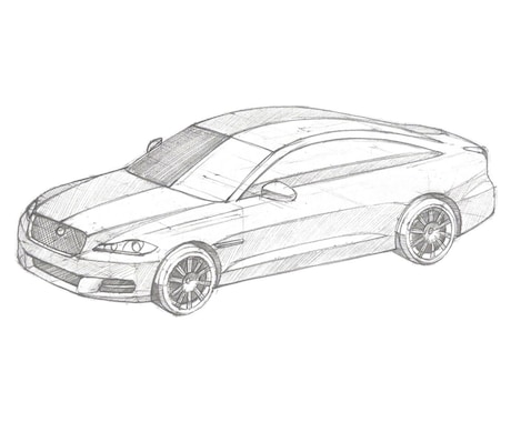 愛車や思い出の乗り物を手描きでスケッチします 車、バイク、電車、飛行機など、どんな乗り物でも対応可能です。 イメージ2