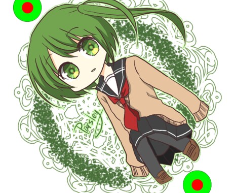 アクリルキーホルダーのイラスト描きます 2.5等身のミニキャラを描きます(商用利用可) イメージ2