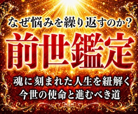 30年の霊視経験による【本格前世鑑定】を行います 魂の記憶を解き明かし、今世での真の使命と才能を導き出します イメージ1