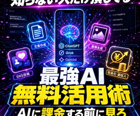 ChatGPTGeminiを無料で使う方法教えます 検索エンジンのようにガンガン使っても制限かかりません イメージ1