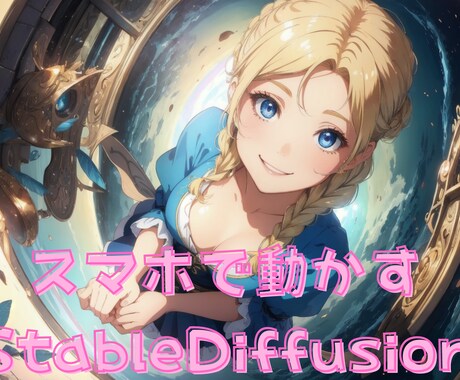 スマホ一台でAI生成生成レクチャーします スマホでStableDiffusionを動かす方法を！ イメージ1