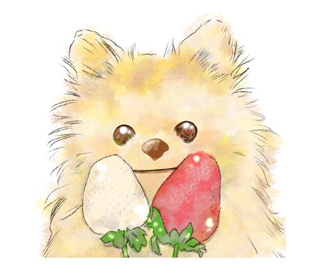 あなたの愛犬を【より可愛く♡格好良く⭐︎】描きます 大切な存在。写真とは違うカタチにしてみませんか？ イメージ2