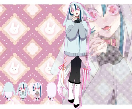女の子、ミニキャラが得意です。全身立ち絵も出来ます 女の子、獣耳、ミニキャラお任せ下さい イメージ2