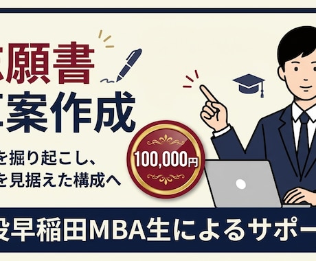 MBA出願書類の草案を作成します イメージ1