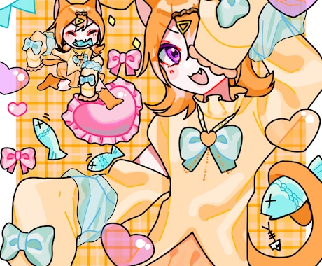 貴方だけのポップで可愛いイラスト制作致します イメージ1