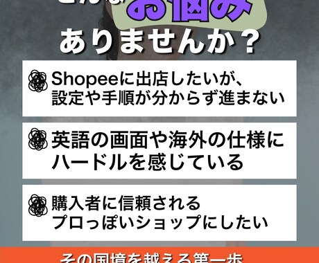 Shopee出店・初期ストア構築をサポートします 【初心者向け】丁寧なスタートアップパッケージです イメージ2