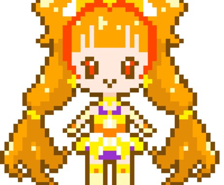 二頭身のドット絵キャラクター作成いたします レトロで可愛い！ドット絵でちびキャライラストお描きします イメージ1