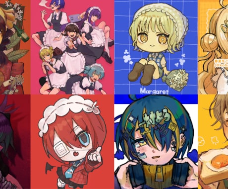 アナログ風のイラスト制作します SNSアイコン、立ち絵、一枚絵、MV用、様々な用途で イメージ2