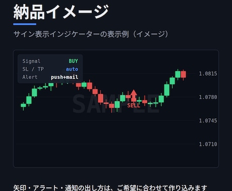 MT4/MT5のEAやインジケーター制作します ​【9月まで5千円〜】ロジック整理から一緒に｜修正保証付き イメージ2