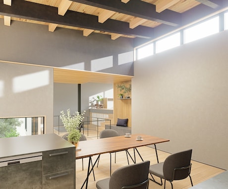 現役一級建築士が住宅の内観CGパースを作成します イメージ1