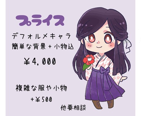 SNSなどのアイコンイラスト作成します デフォルメキャラ・グッズ用イラスト・似顔絵 イメージ2