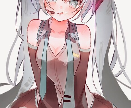 アイコンやバストアップイラストを描きます お好きな絵柄でキャラクターを描けます イメージ1