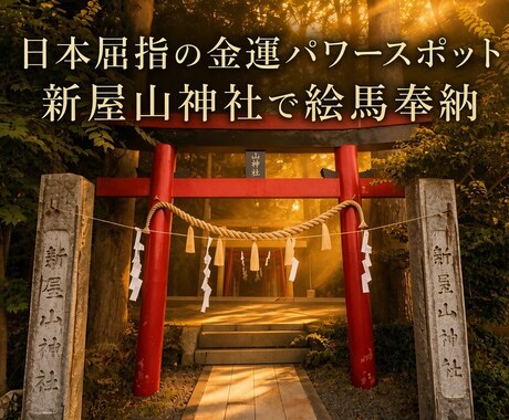 10月9日〆切！新屋山神社に代理絵馬奉納いたします イメージ1