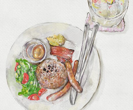 Cafeイラスト制作します 美味しいランチ、デザートデータ制作いたします。 イメージ2