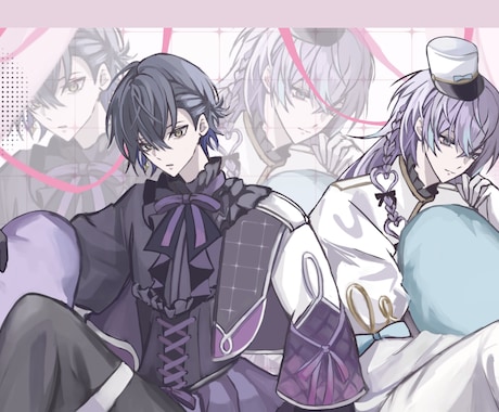 キャラデザ、サムネ、グッズ用イラストなど制作します ご希望に併せたイラストを制作させていただきます！ イメージ2
