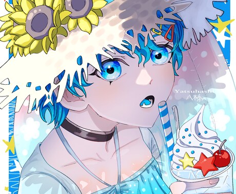 一目で引き込まれる魅力あるアイコンを描きます 可愛いからカッコいいまでＳＮＳや動画で使用できる絵をお届け！ イメージ1