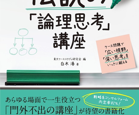 コンサルのインターン・ジョブ選考対策を指導します 書籍「伝説の論理思考講座」の著者による合否を分ける箇所の解説 イメージ1