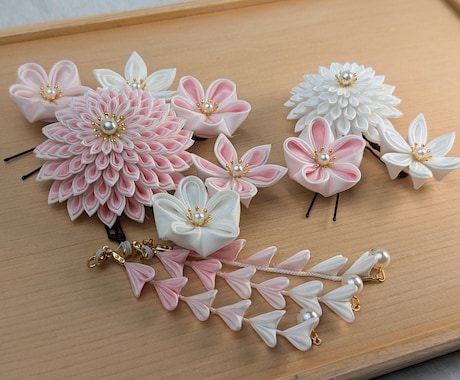 つまみ細工で彩る特別な日のお手伝いします 思い出に寄り添う髪飾りを一つ一つ手作りで イメージ2