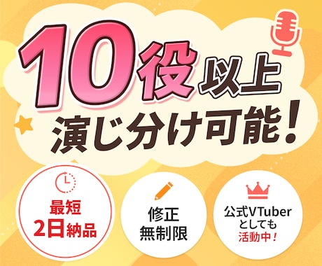 現役プロ声優がキャラボイスを高品質にお届けします