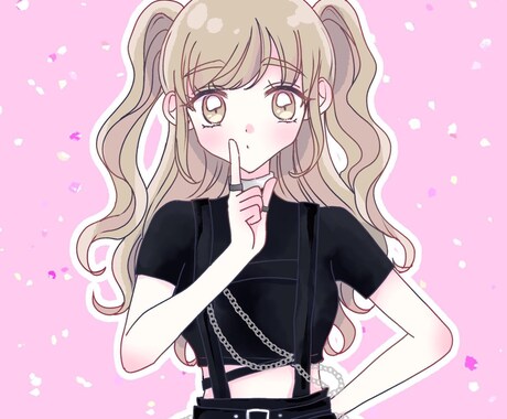 商用利用◎アイコン用イラスト作成できます 少女漫画のようなアイコンイラストを作成できます！ イメージ1