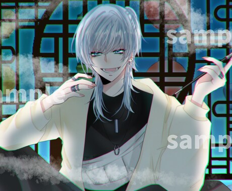 目を惹く可愛くてキラキラのイラスト描きます SNSのアイコンや配信活動に使える可愛いイラスト！ イメージ2