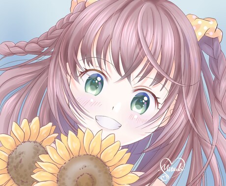 可愛い女の子のイラストを描きます アイコン〜1枚絵.個人制作物挿絵等ご相談ください。 イメージ2