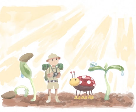 絵本風のイラストお描きします アイコン画像に、ヘッダー画像に、ブログ用にいかがでしょうか？ イメージ2