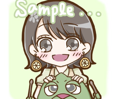 SNSなどのアイコン作成!格安でイラスト作成します ˙˚ʚ その人の特徴や趣味を活かしたイラストを作成します! イメージ2