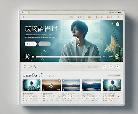 動画を埋め込み可能なHTMLページを制作します シンプルなウェブページのHTMLソースコードを提供します。 イメージ1