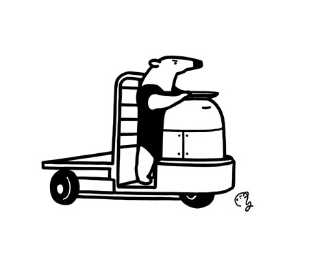 モノクロでシンプルに動物を描きます モノトーンであたたかみのあるイラスト イメージ2