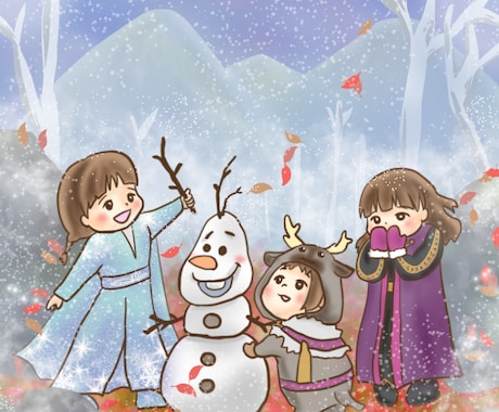 人気！育児漫画インスタグラマーが似顔絵描きます 細かいご要望にもお応えします！ イメージ2