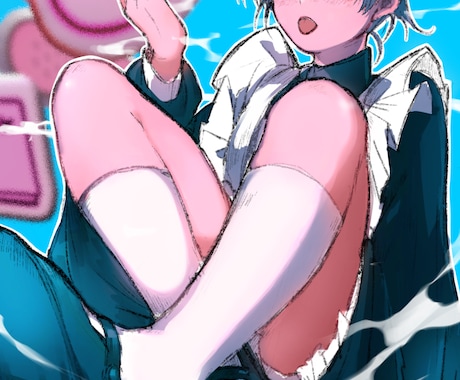 オーダーメイドイラスト描きます ダークかつポップなキャライラストが得意です。 イメージ2