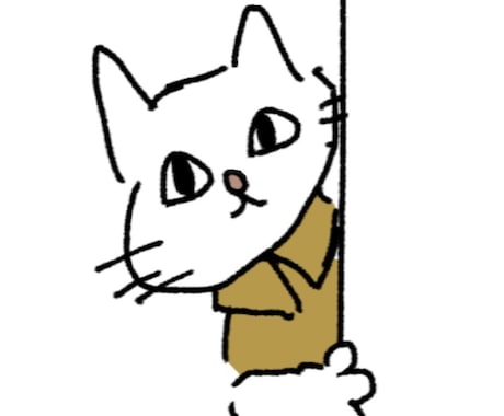 ちょっとシュールな猫、描きます 気張りすぎないSNSアイコンにしたい方、おすすめです イメージ2