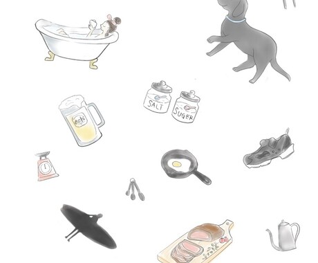 あなたの好きなモノを詰め込んだイラストを描きます 世界でただ一つだけの可愛いイラスト。 イメージ2