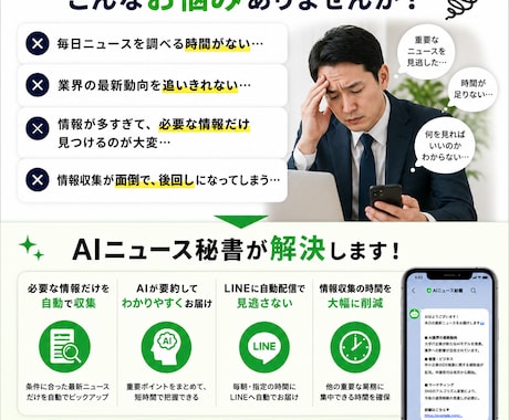 AIニュース配信エージェント作ります 忙しい方の情報収集を効率化します イメージ2