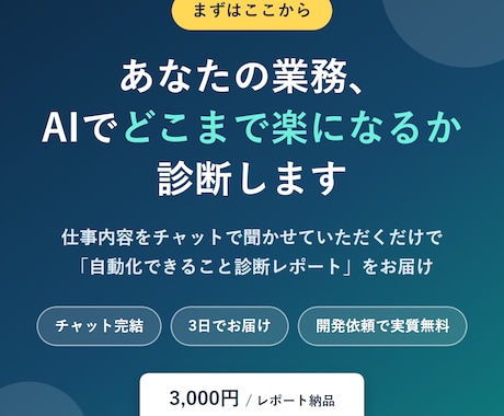AIで何が自動化できるか診断・ご提案します イメージ1