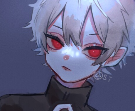 世界に1枚だけのバストアップイラストをお描きします 私の絵柄で貴方だけのアイコンを描きます イメージ2