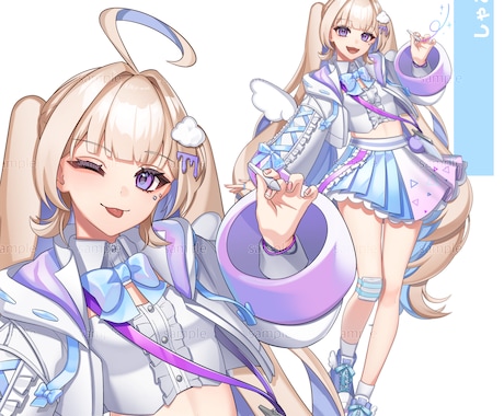 IRIAM、TRPG用のキャラデザ〜立ち絵描きます キャラクターデザインにこだわった立ち絵の作成を行います イメージ2