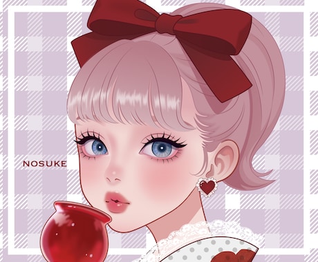 商用可❣️アイコン・立ち絵・配信用イラスト描きます 大人可愛い／上品／おしゃれ／目を引く女性イラスト✨ イメージ2